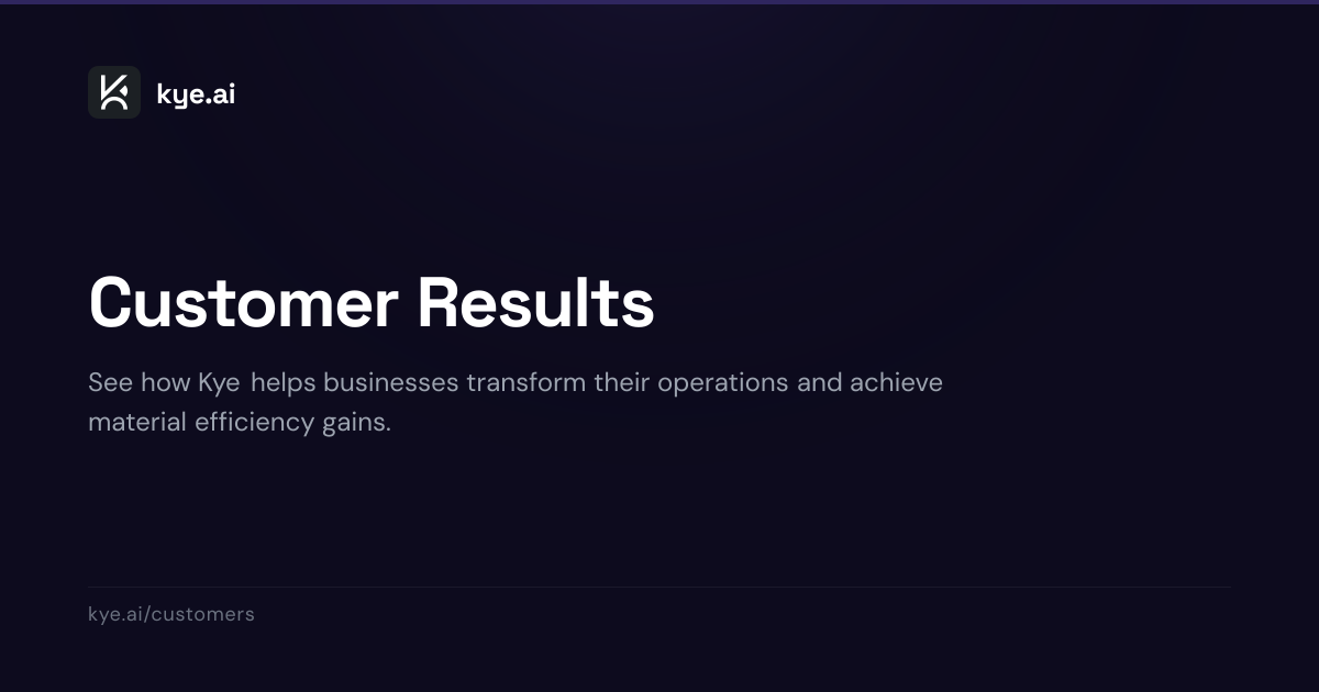Customer Results | Kye